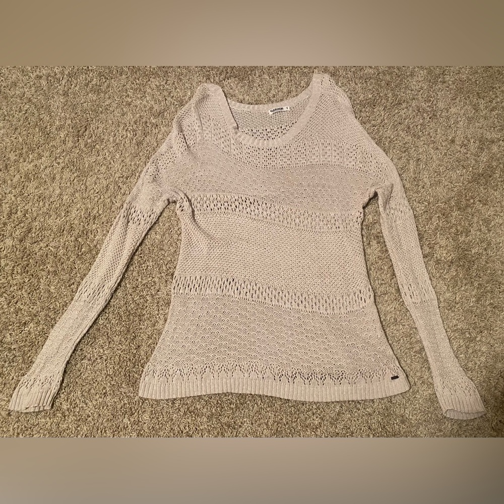 Garage Crochet Pullover Sweater—Size medium